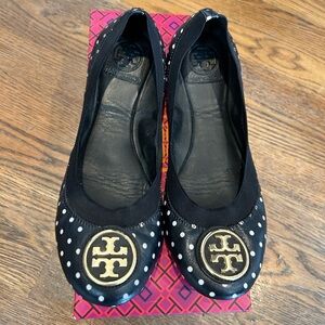 Tory Burch Carolina 2 mini black ballet flats